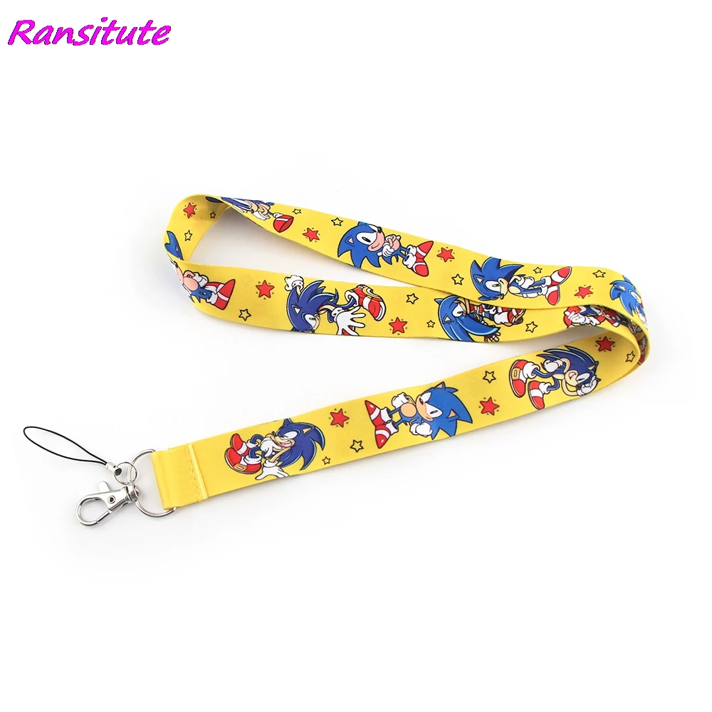 Шнурок для кредитных карт Ransitute R1988 желтого цвета с рисунком из мультфильма