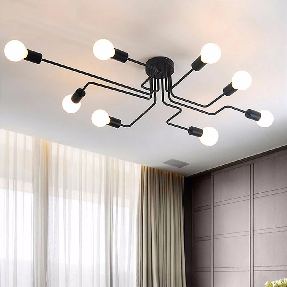 Светодиодная Люстра для кабинета креативная лампа с 8 лампочками декоративное