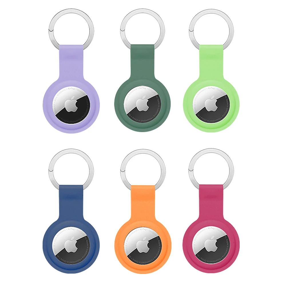 Жидкий силиконовый защитный рукав для Apple airтеги локатор-трекер устройство