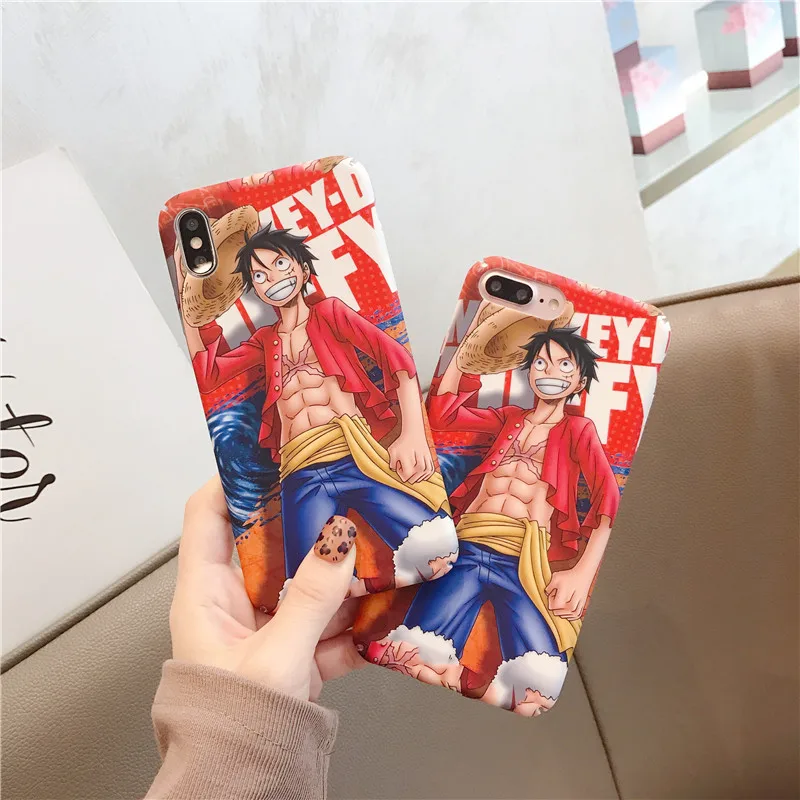 Цельный чехол для телефона с японским аниме мультяшным Луффи iphone Xs MAX XR X 6 6s 7 8 plus
