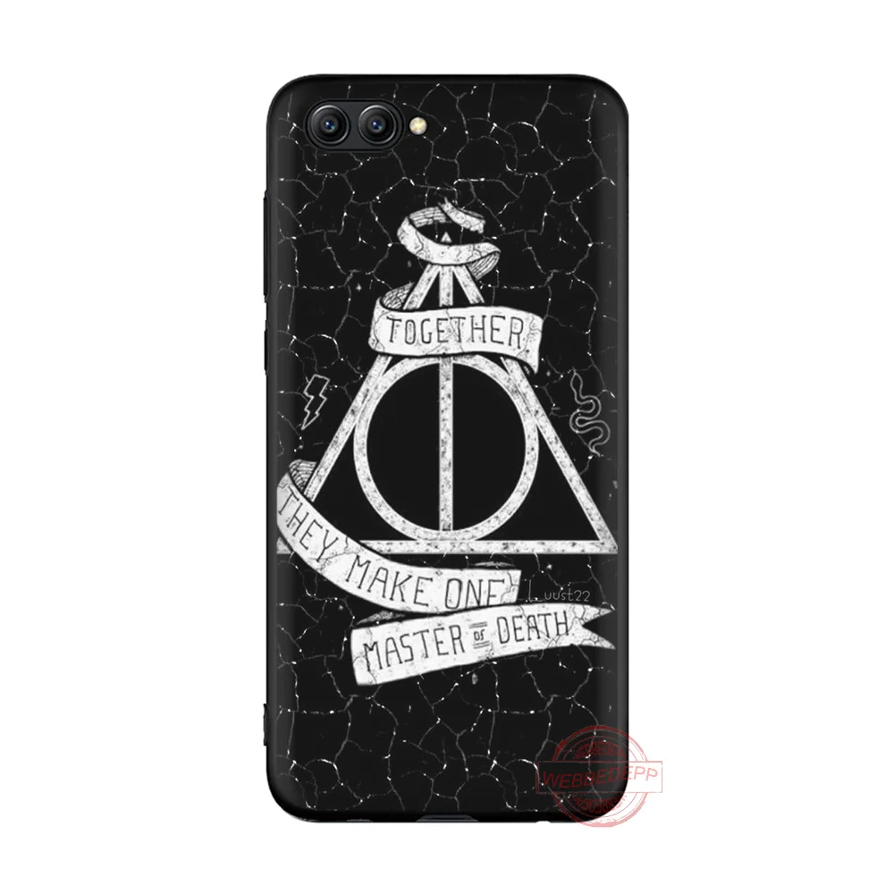 Модный мягкий силиконовый чехол с логотипом WEBBEDEPP Deathly hallogs для Honor 6A 7X 8X 8C 8A 9 9X 10lite