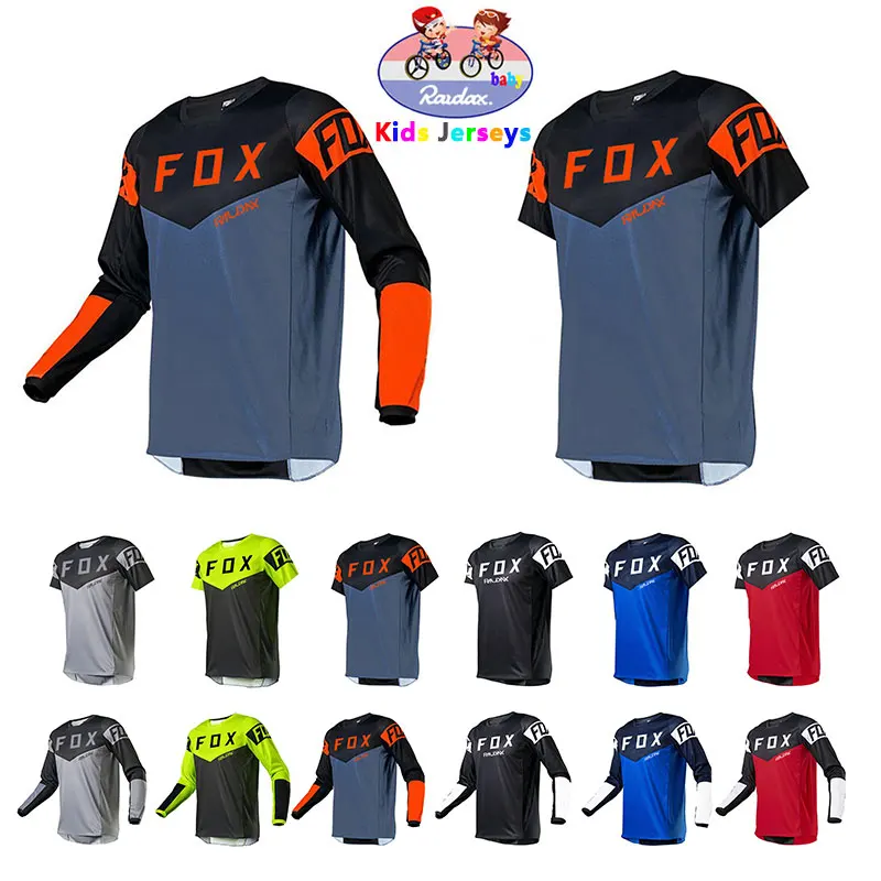 Детская футболка для гонок по бездорожью с коротким/длинным рукавом | Спорт и