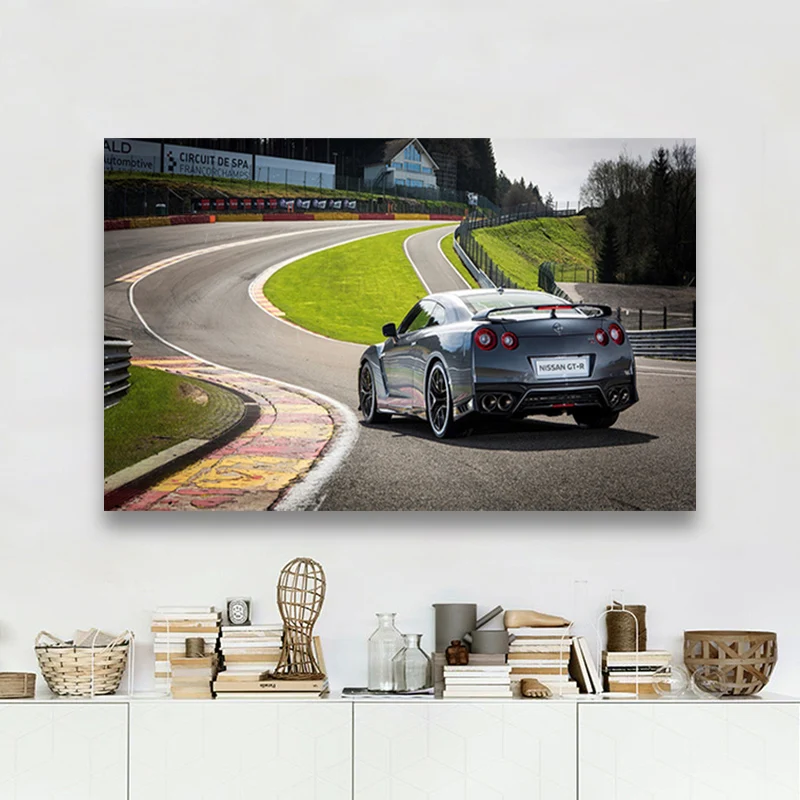 

Nissan GTR classic sports car wall art posters and prints Canvas art paintings for room decoration