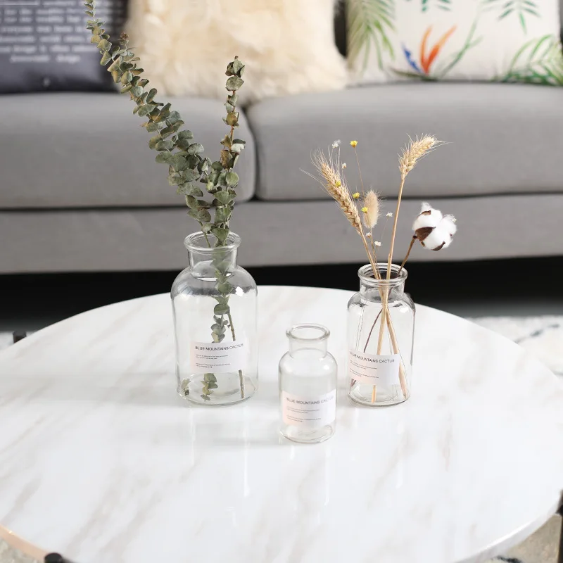 Прозрачные стеклянные вазы в скандинавском стиле контейнер для террариума