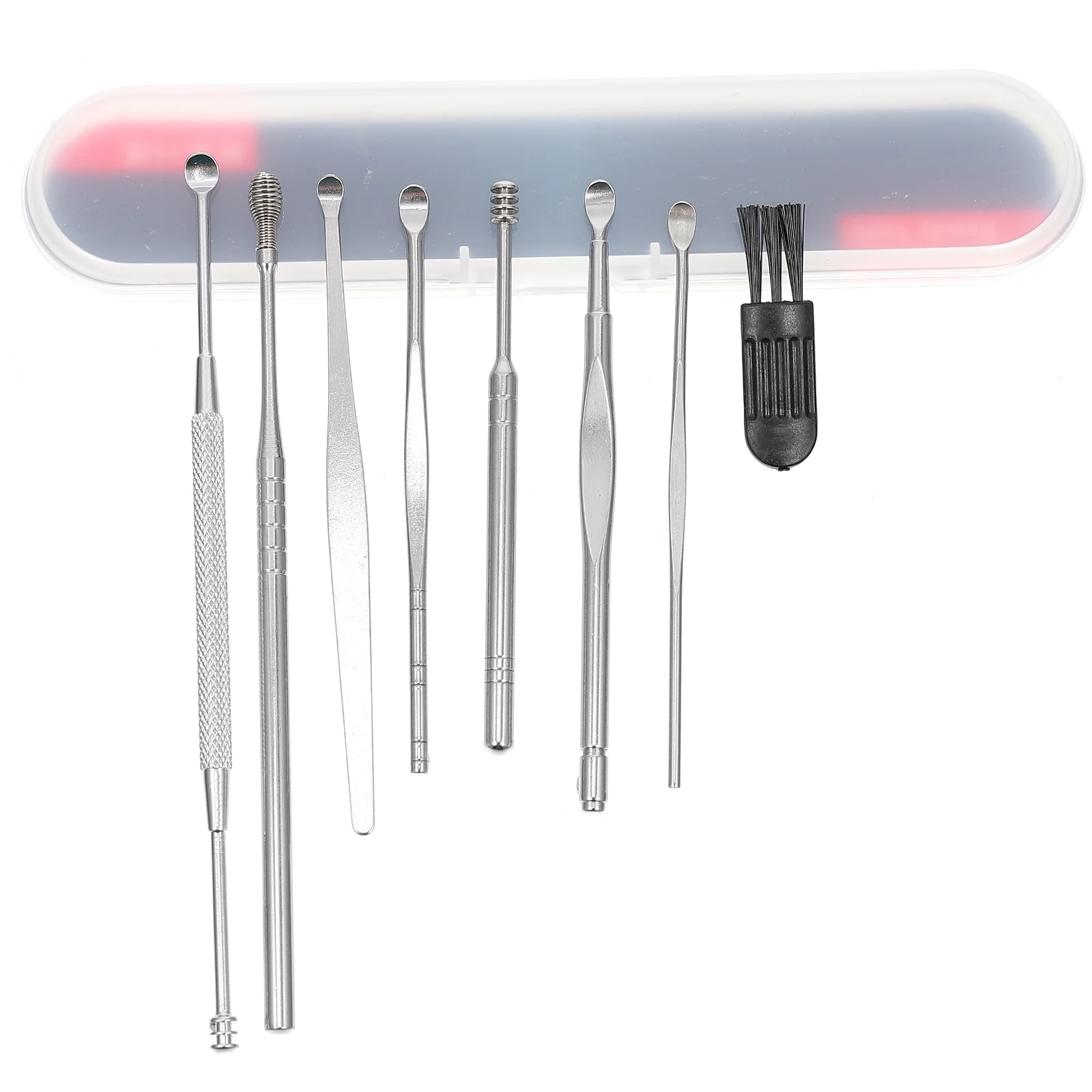 

1 Set Ear Wax Removal Tools Ear Picking Spoons Tools with Box (Silver)
