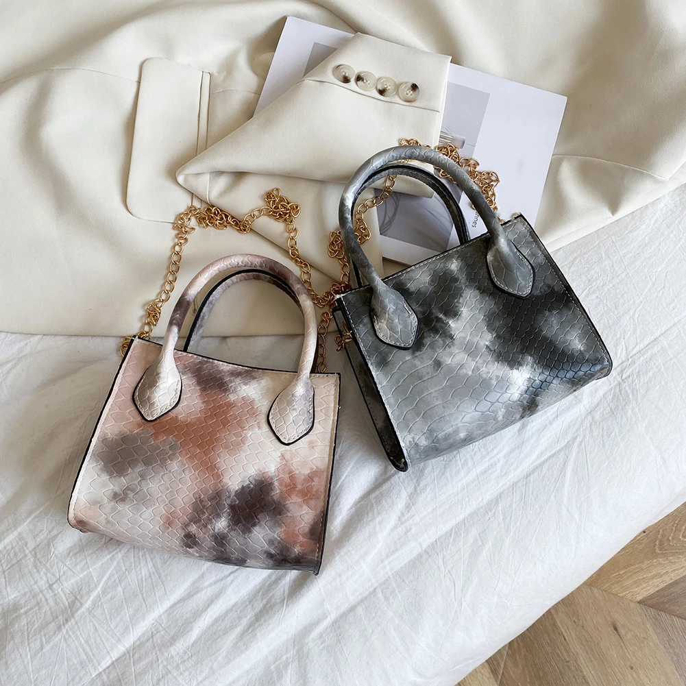 

Ladies Underarm Shoulder Bags PU Leather Women Handbag Totes Exquisite Shopping Bag with Serpentine Pattern Designed