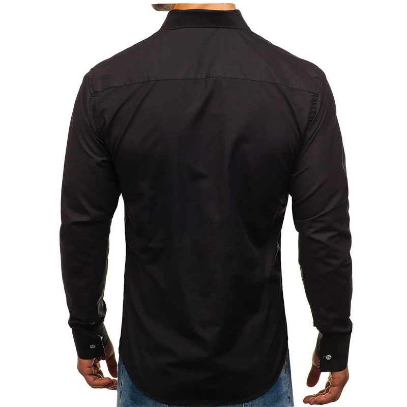 

Popular New Large Men's Cotton Long Sleeve Shirt Slim Fitting Long Sleeve Shirt Men's Suit Shirt Long Sleeve Shirt Men Shirt