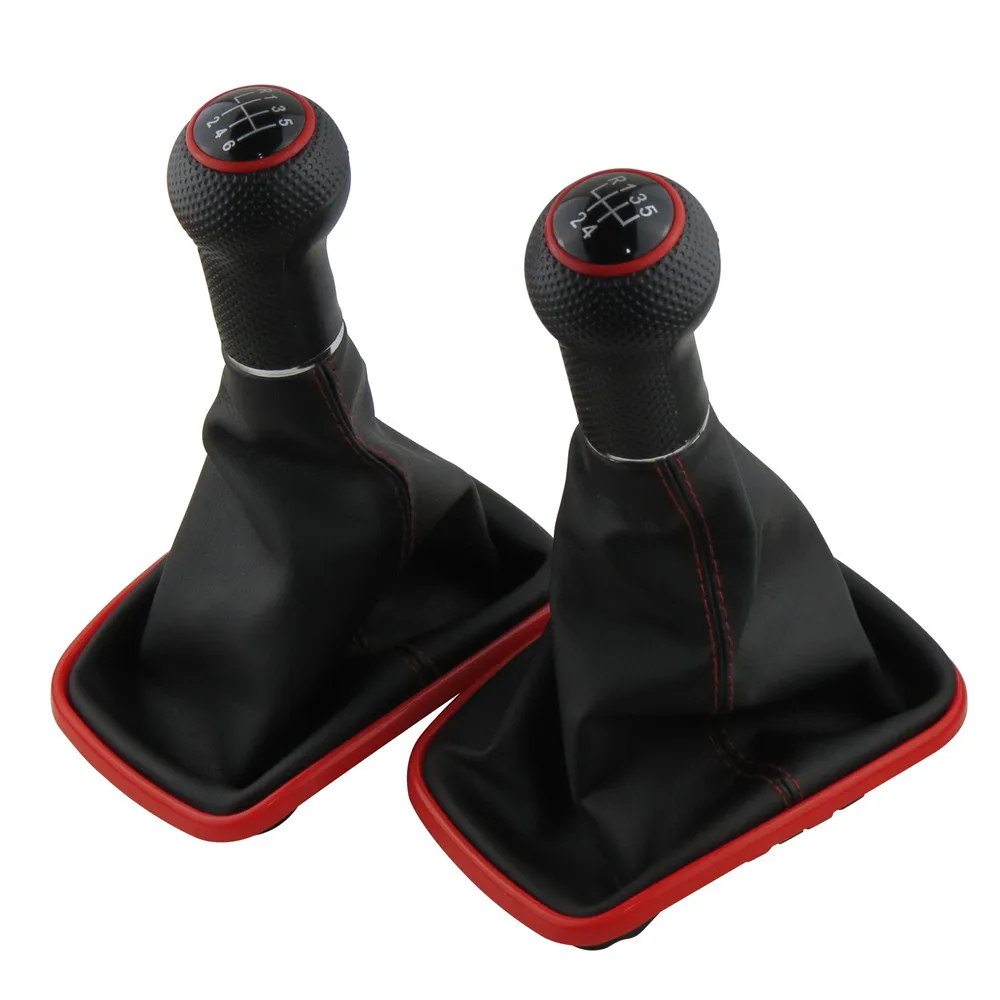 5/6 скоростей красная рама рукоятка для рычага переключения передач гетры Volkswagen VW