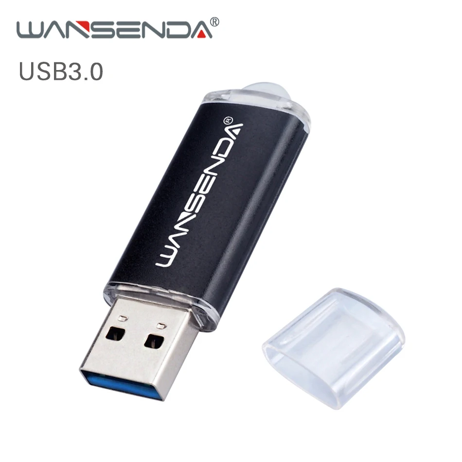 

WANSENDA USB 3.0 USB Flash Drive 128GB 256GB Pendrive 8GB 16GB 32GB 64GB Metal Pen Drive USB 3.0 Memory Stick Flash Disk