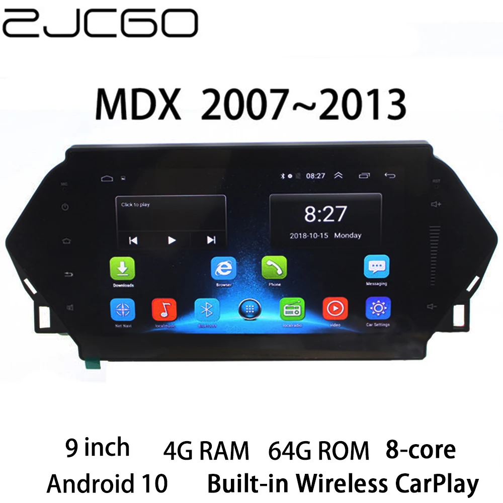 Автомобильный мультимедийный плеер ZJCGO стерео GPS радио навигация экран Android для