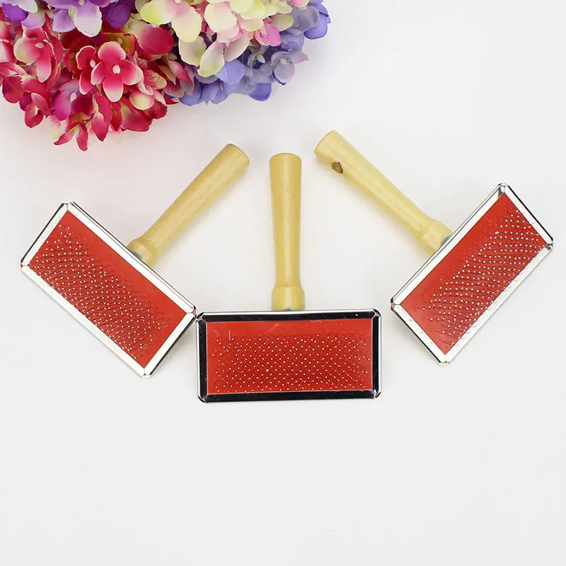 Многоцелевая игольчатая расческа для собак кошек щенков шерсти ворса инструмент