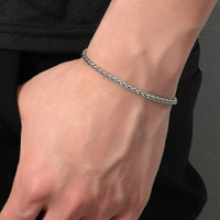 21cm couple bracelet diy jewelry accessories men bracelet stainless steel chain hip hop trend to send friends surprise gifts