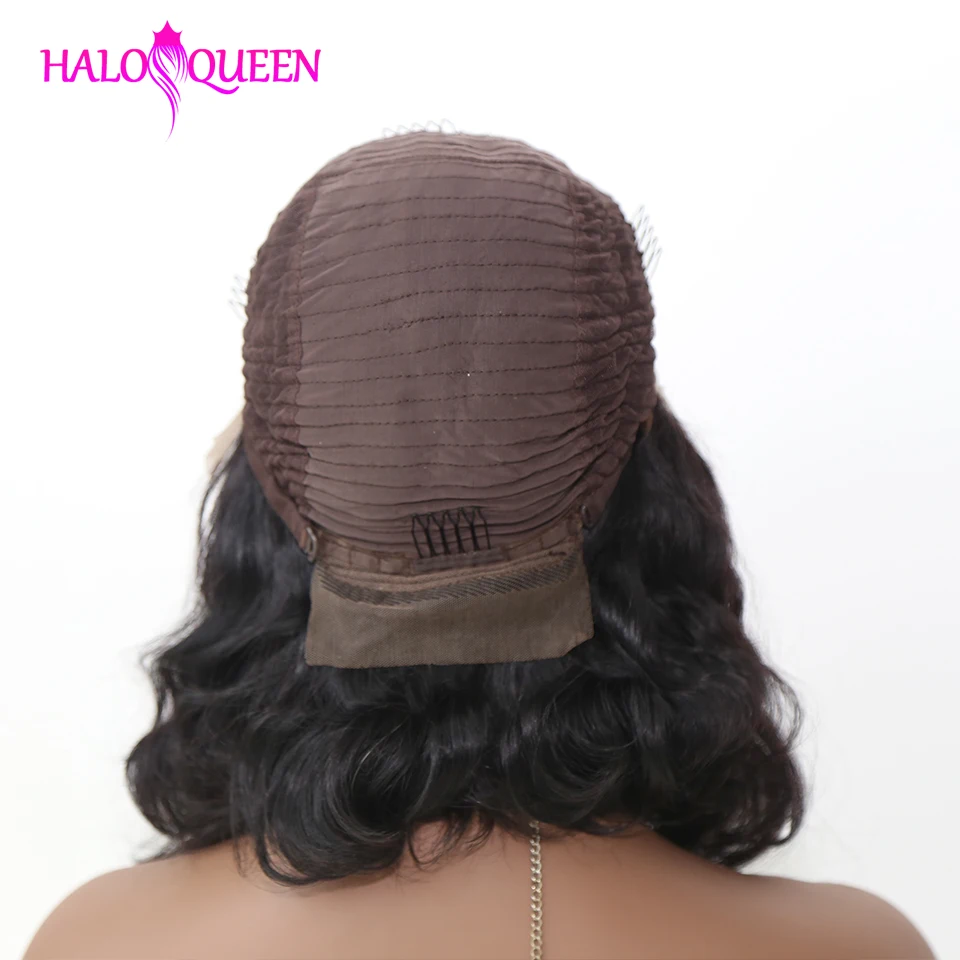 Парики HALOQUEEN из человеческих волос на сетке спереди парик перуанских без