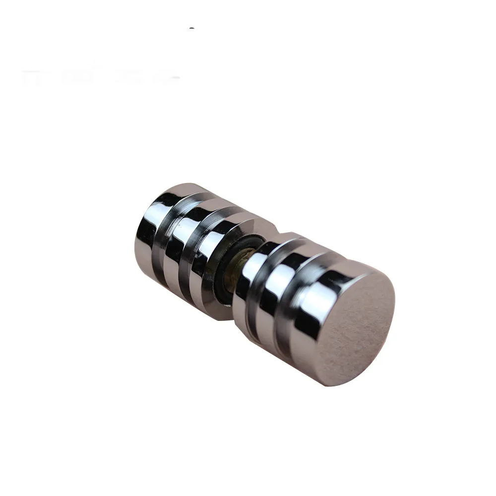 

Stainelss steel Door Handle Glass Door Knob Puller Push Bathroom In Out Shower Cabinet Handles Drawer Brushed Silver