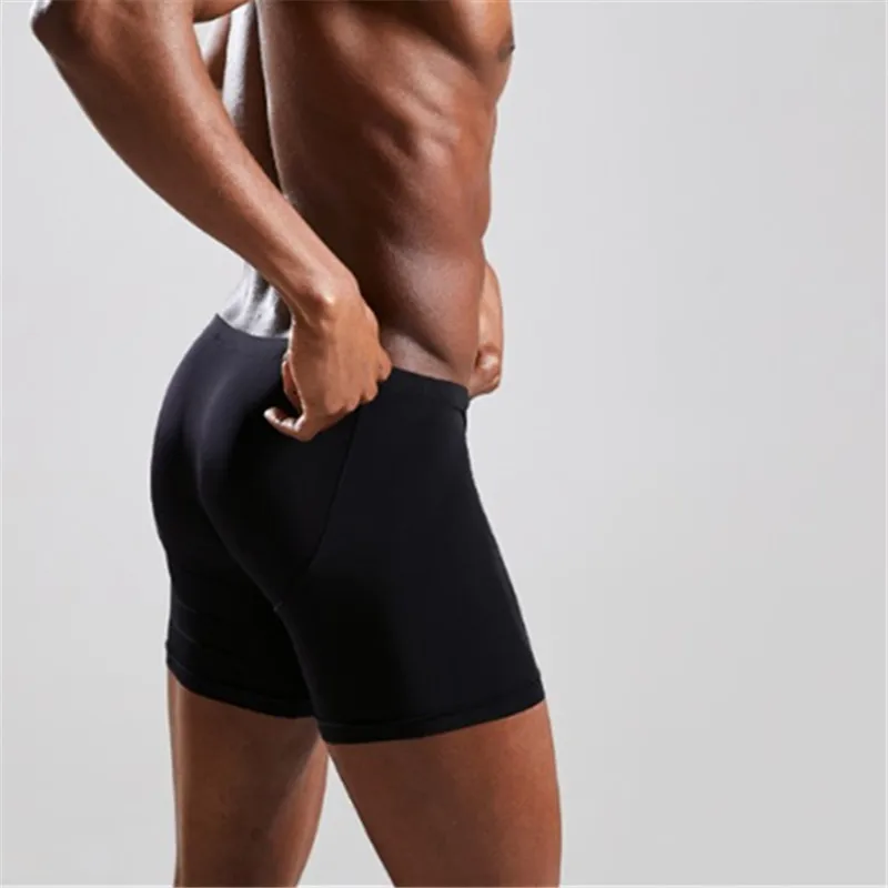 

Pure Color Mens Boxer Shorts Ice Silk Men Underwear High Waist Comfortable Breathable Male Shorts New Fashion Casual Man Knicker