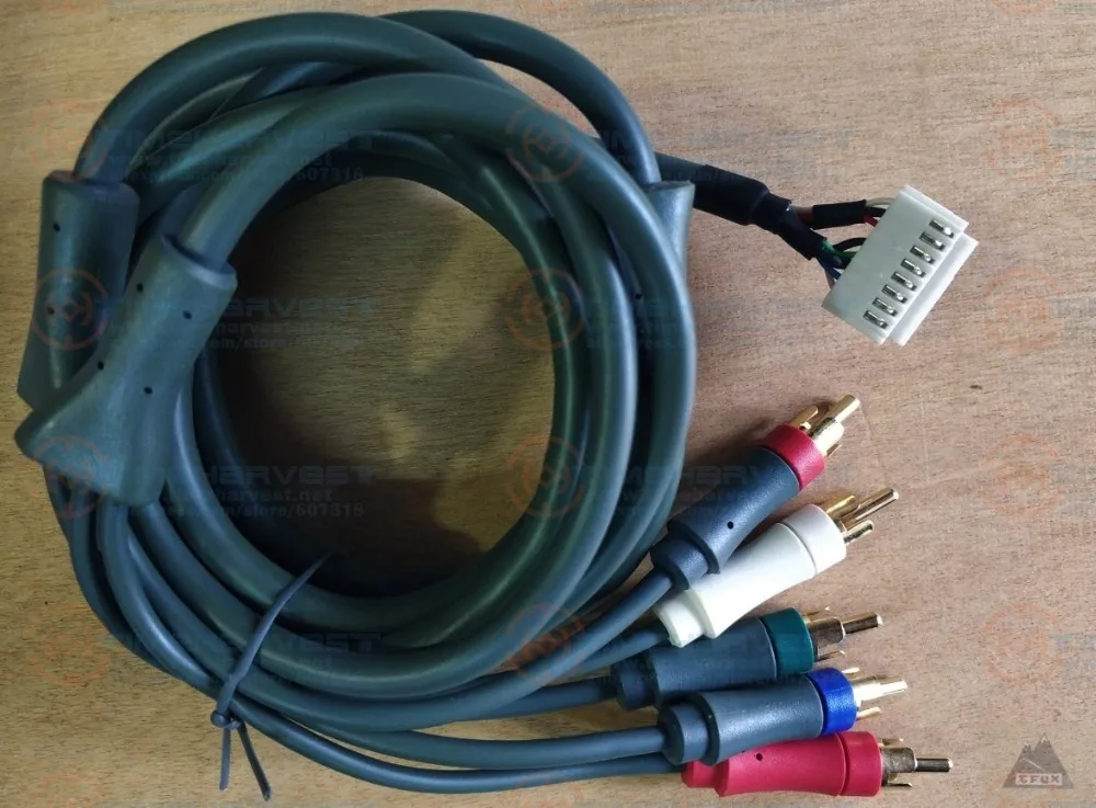 SCART К YUV конвертер PCB RGB21P к YUV плата преобразователя с видео кабелем для аркадной игровой машины монитор игровой шкаф части