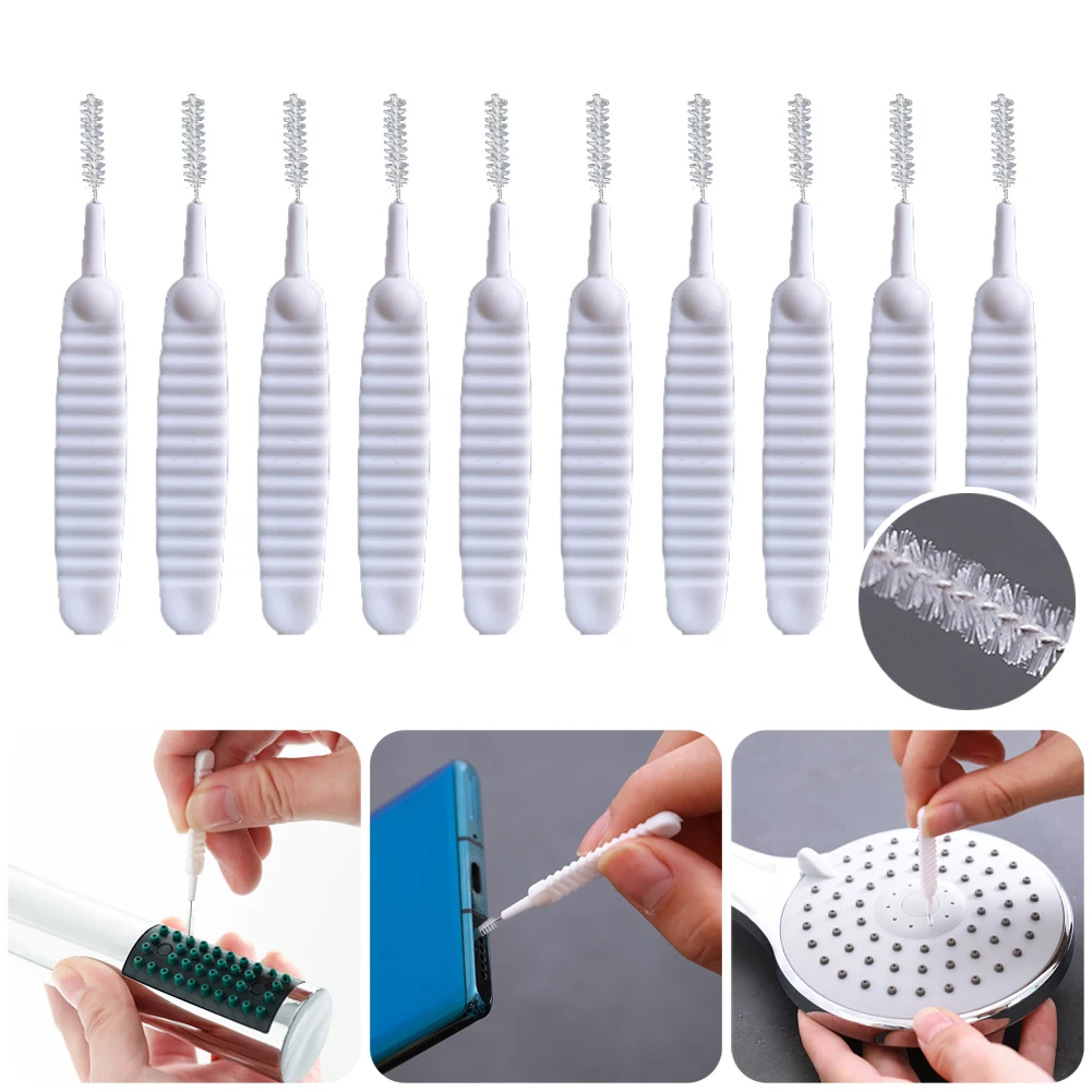 

10pcs/set Shower Head Small Brush Bottle Teapot Nozzle Kettle Spout Brush Micro Brush Small Pointed Hole Clean Accessories 0.7mm