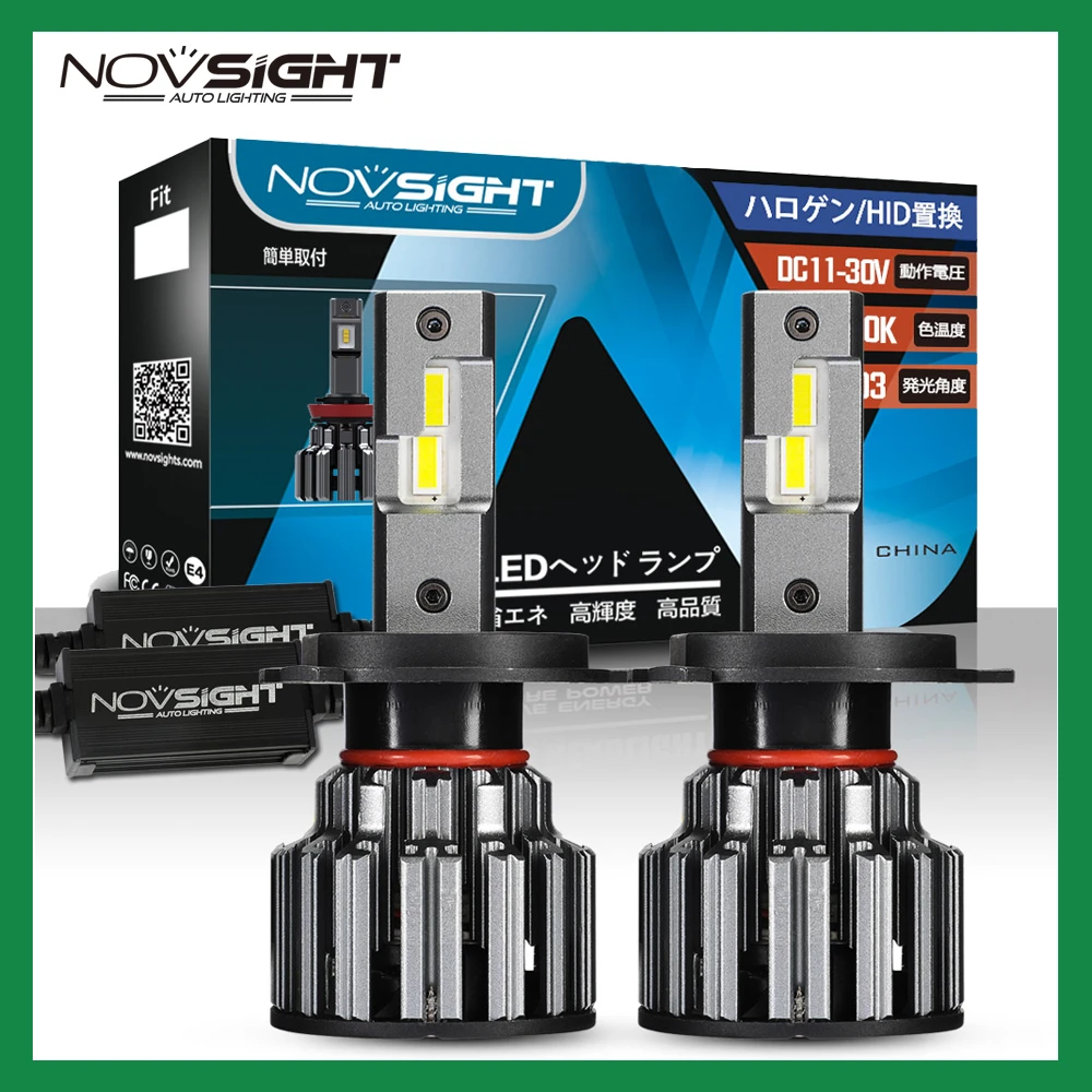 Лампы для автомобильных фар NOVSIGHT H4 лампы ближнего/дальнего света светодиодные H7