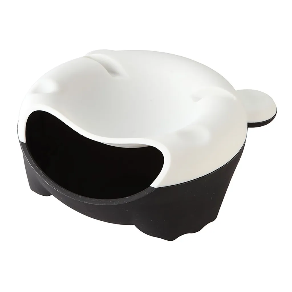 Креативное пластиковое блюдо для фруктов закуски ореховая миска с двойным дном для дынь двухслойная коробка для хранения конфет тарелка для фруктов для «ленивых» с держателем телефона 7P