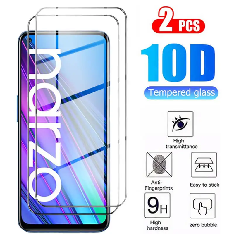 

2Pcs Full Cover For Oppo Realme Narzo 30 Glass Screen Protector 3D For Opp Realmi Narzo 30A Narzo30 5G 4G Protective Glass Armor