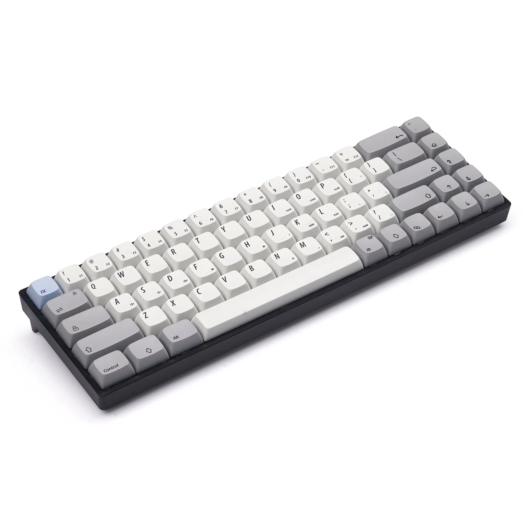 

Набор серых и белых колпачков для ключей KBDfans NP PBT