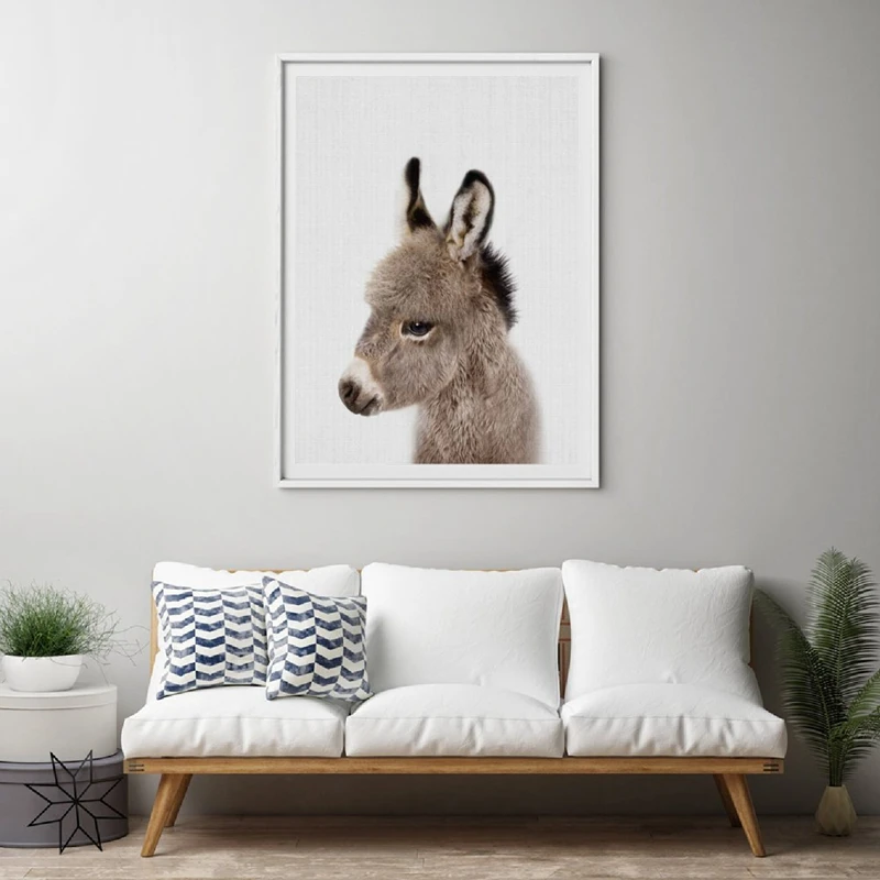 Постеры с изображением животных на ферме осла и искусства стены в скандинавском