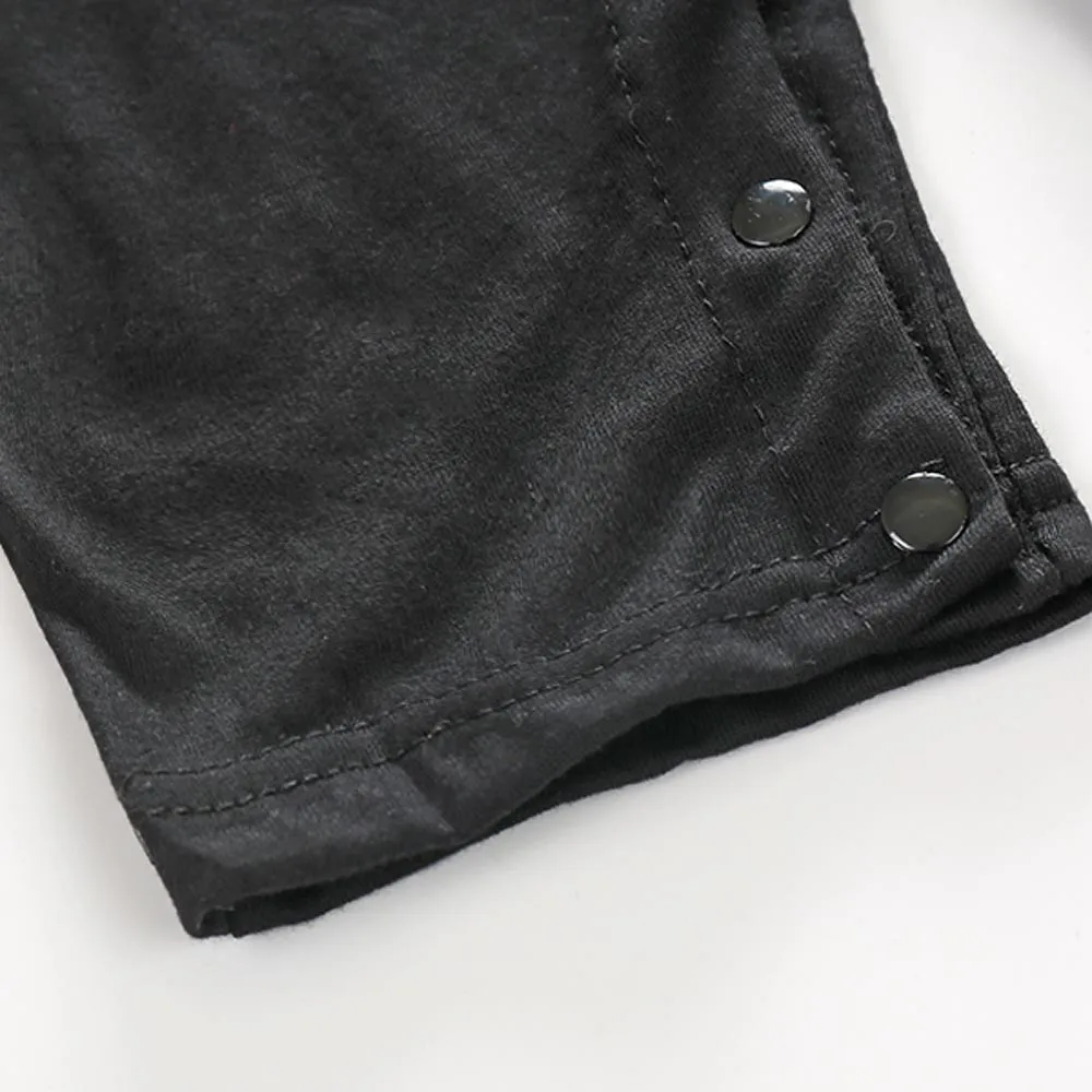 Handsome Baby Boy Formal Party Long Sleeve Romper Christening Wedding Tuxedo Waistcoat Bow Tie Suit Kids Child Clothing 0-24M |