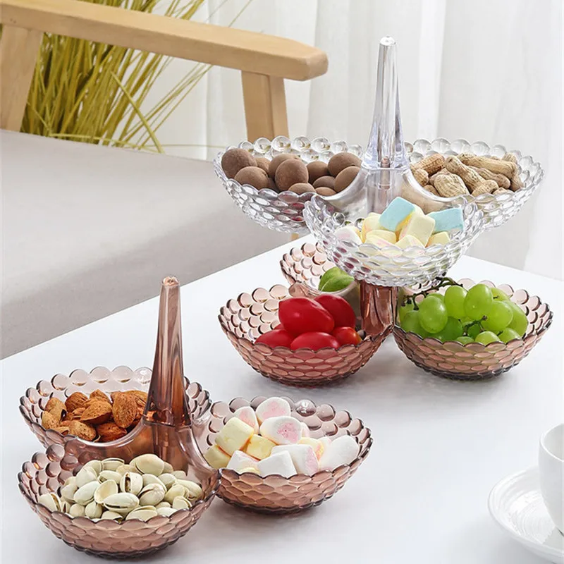 Пластиковые Многослойные лотки для хранения креативная тарелка ювелирных