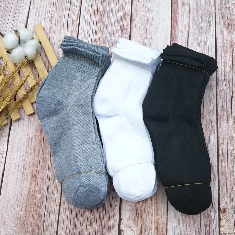 5 пар = 10 шт. женские повседневные носки дышащие сетчатые унисекс белые серые