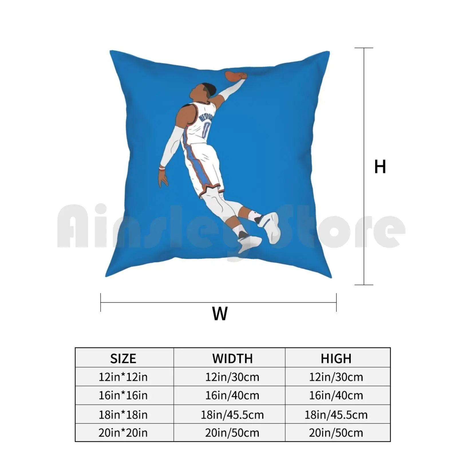 Рассел Вестбрук наволочка с принтом домашняя мягкая Спортивная для баскетбола