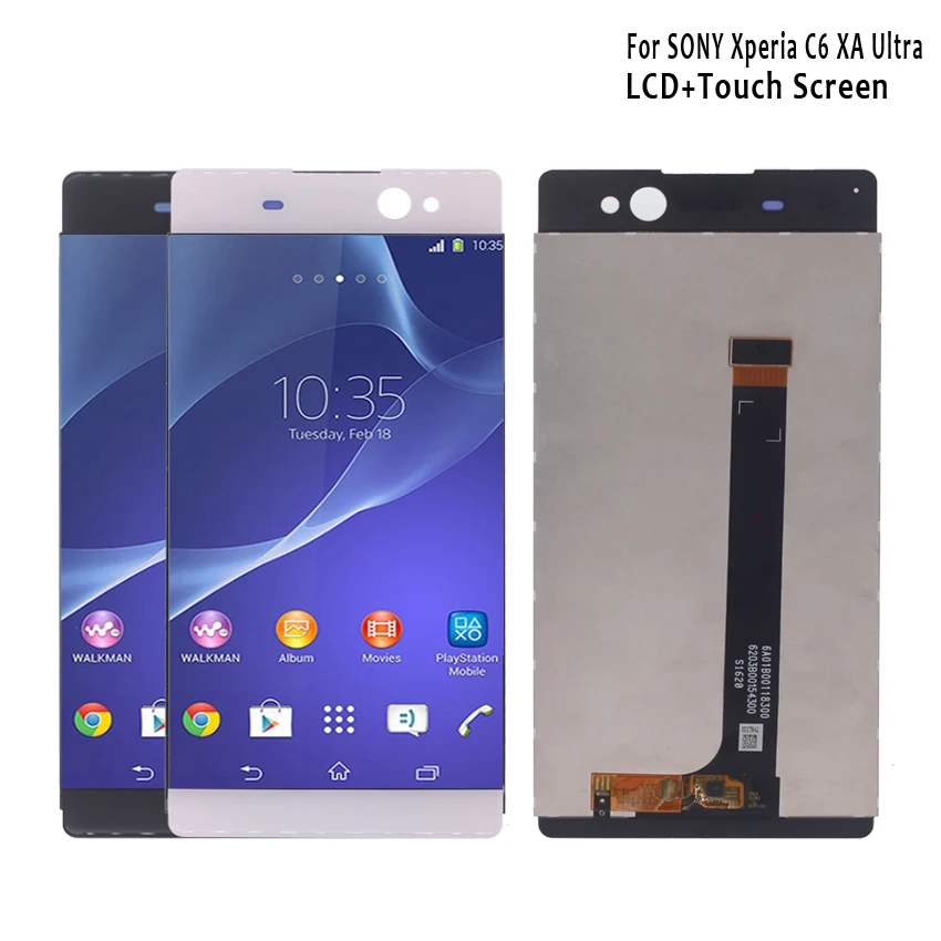 Для SONY Xperia C6 XA ультра ЖК дисплей дигитайзер Сенсорная стеклянная панель в сборе