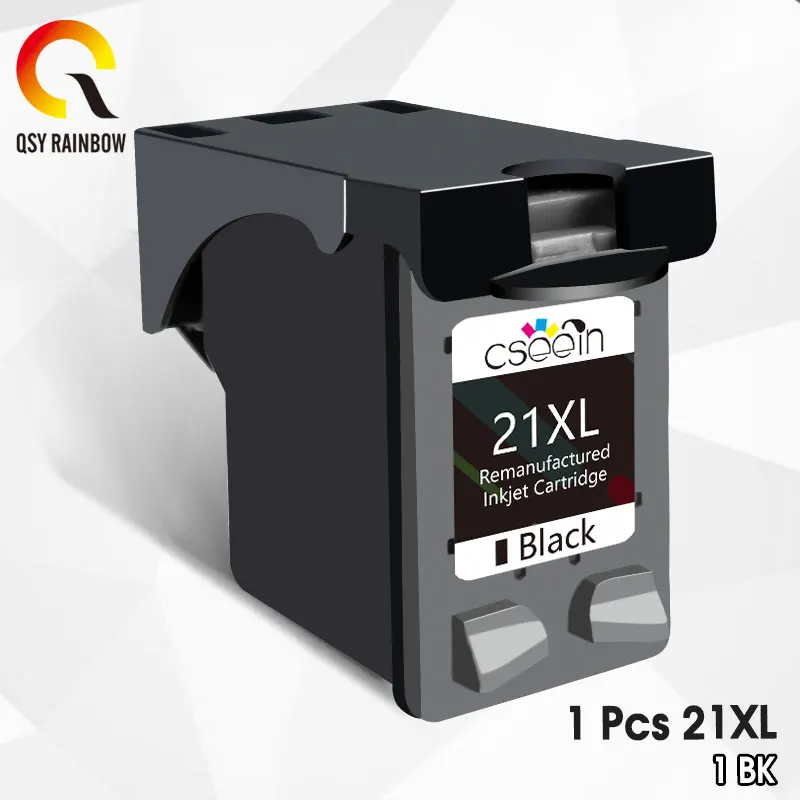 QSYRAINBOW Замена 21xl чернильный картридж для HP 21 21xL кгс 1410 все в одном принтер 1417