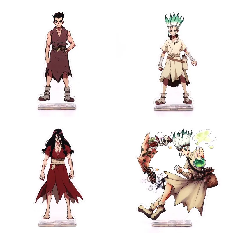 Милый аниме Ishigami Senkuu мультфильм Dr.STONE печатная фигурка на акриловой подставке