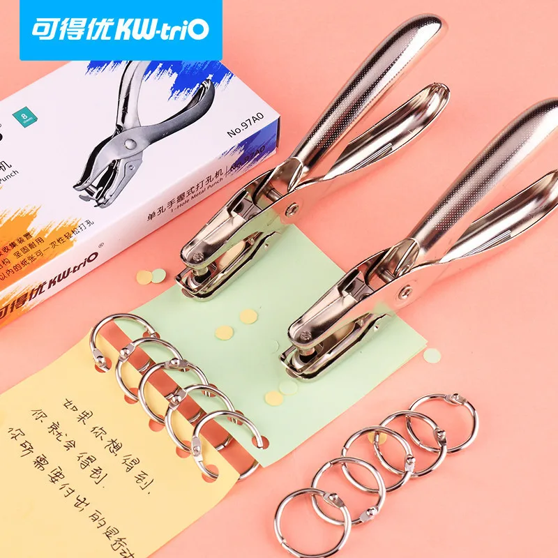 

Manual paper punches for card making fine hole 3mm hand-held hole puncher 6mm round corner punch single hole book puncher