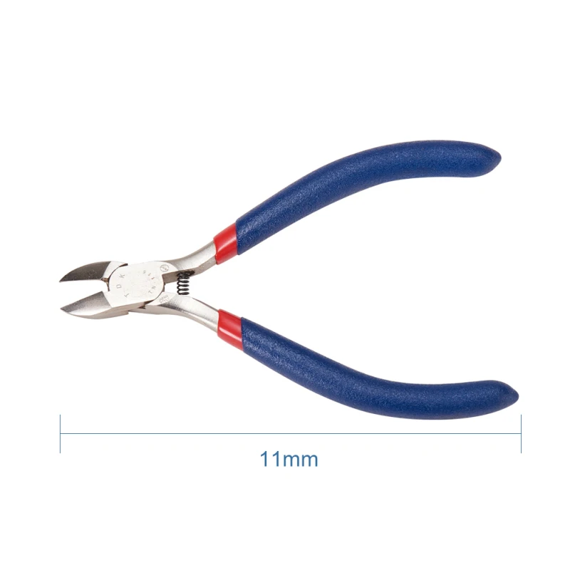 Side Cutting Pliers Ювелирные плоскогубцы из нержавеющей стали, боковая резка, круглый нос, изогнутый нос, длинная цепочка, плоскогубцы, инструменты для самостоятельного изготовления ювелирных изделий - Цвет: Side Cutting Pliers