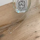 Колье женское из серебра 925 пробы, бусины, оливка, массивное