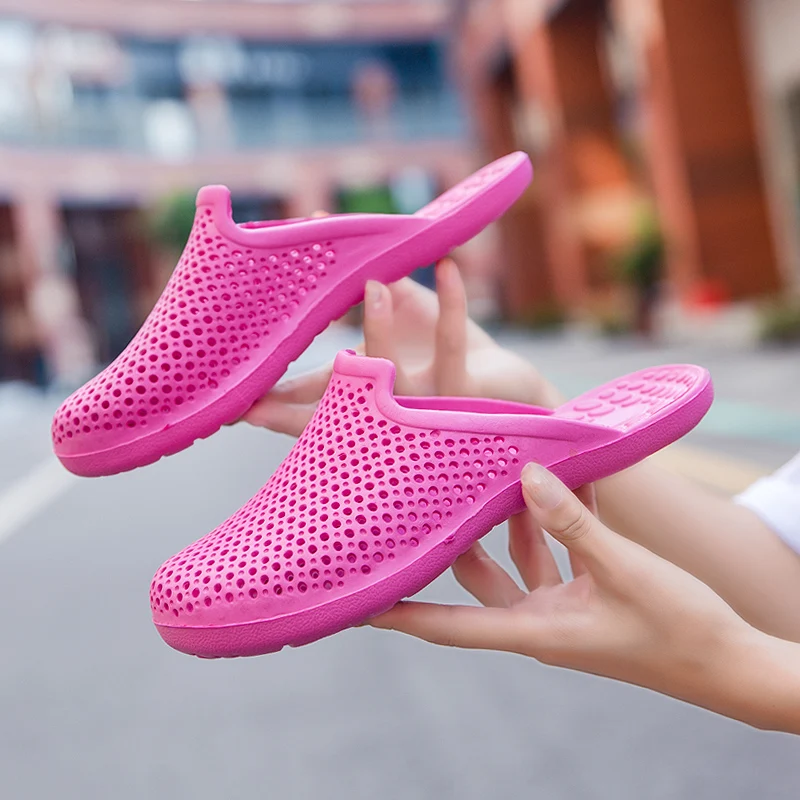 

2020 Fashion Breathable Shoes Clogs Women Sandals Ladies Beach Sandals Hollow Out Casual Outdoor Waterproof Slippers Flats Shoes