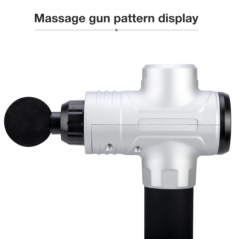 Пистолет для глубокого массажа мышц с ЖК экраном Регулируемый стимулятор EMS