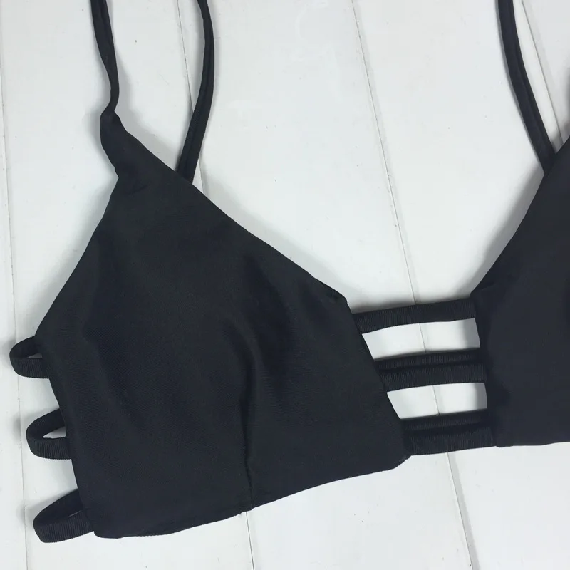 2020, NEW BIKINI, black, monochrome bandage, Bikini, split, sexy swimsuit swimwear women  girls swimsuit  swim suit