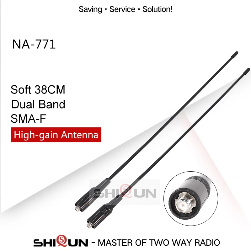 Антенна NAGOYA NA-771 двухполосный Baofeng антенна VHF/УВЧ SMA-Female со SMA Мужской Для Портативная радиостанция Baofeng UV-5R UV-82 BF-888S H-777 УФ 5RA - Цвет: 2 SMA-Female