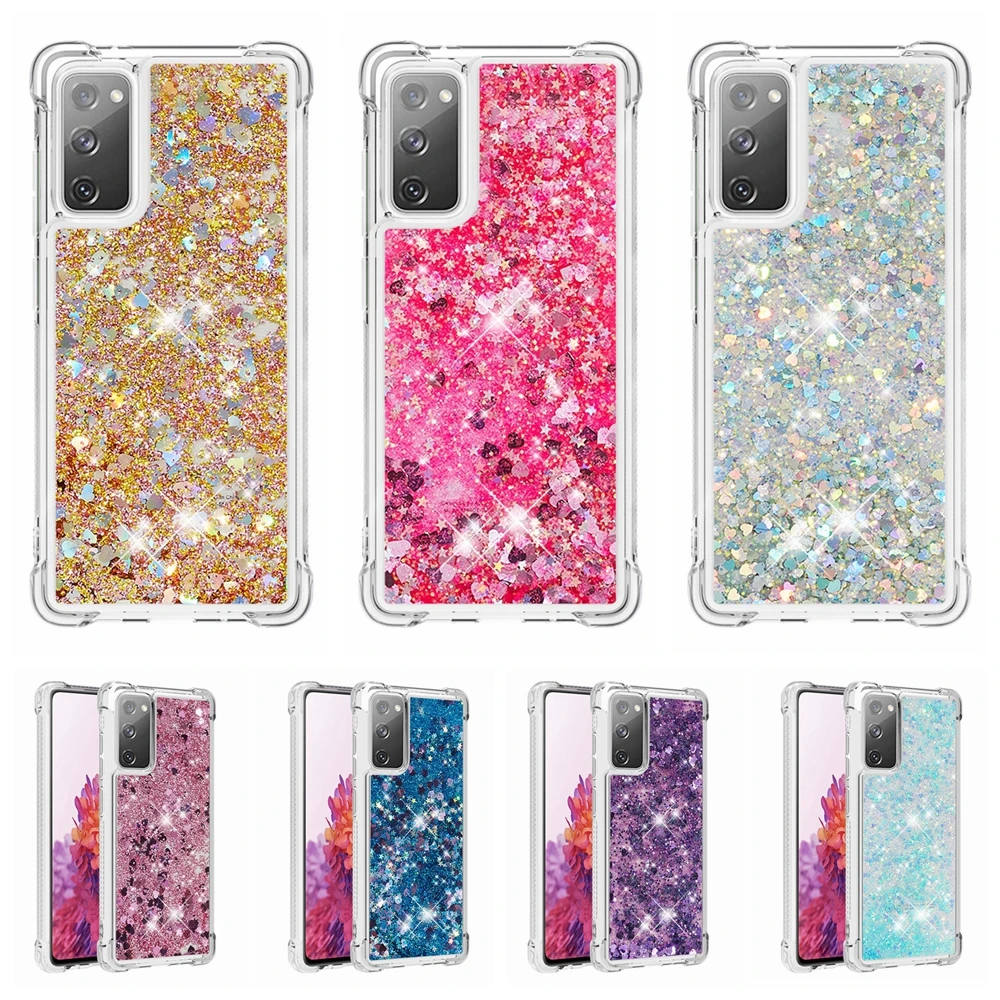 

Чехол для Samsung Galaxy S20 FE Ultra S10 Lite S8 S9 Plus, чехол для Samsung S20 FE, блестящий яркий динамический ударопрочный чехол для телефона