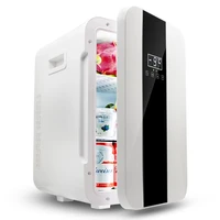 free ship portable 22l mini refrigerator dual core 12v 220v both car home mini fridge cooler box mini frigo for drink baby milk