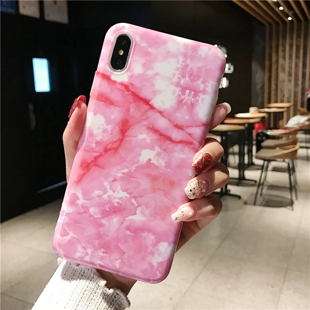 Мягкий ТПУ мраморный чехол для Coque iphone 7 XS MAX чехол задняя крышка для iphone 6 6S 7 8 Plus iphone X XR чехол для телефона