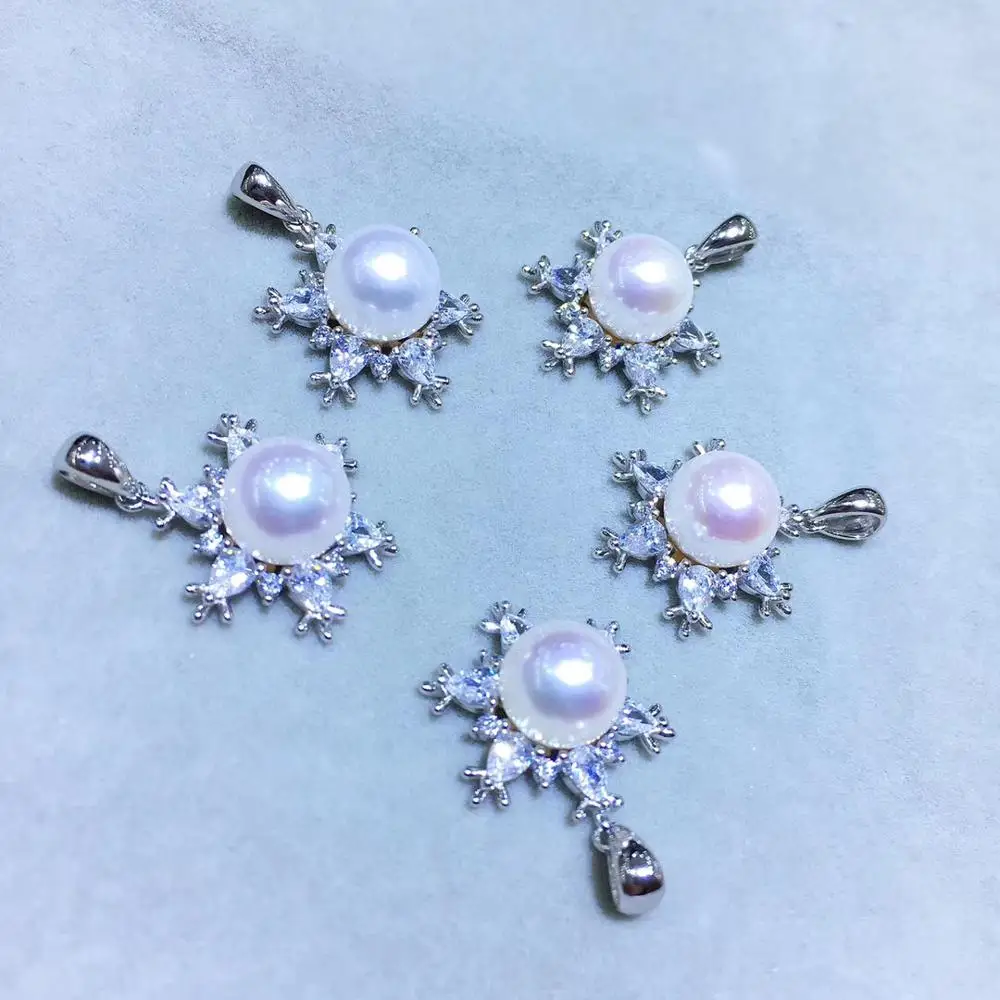 

925 Sterling Silver Pendant Mountings Findings Settings Jewelry Parts Fittings Women Accessories