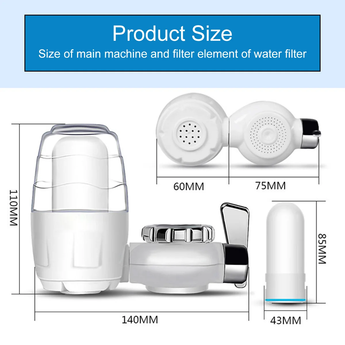 

AUGIENB 7 Layer Home Kitchen Faucet Water Purifier Water Filter Purification System Remove Rust Sediment Filtering Suspend
