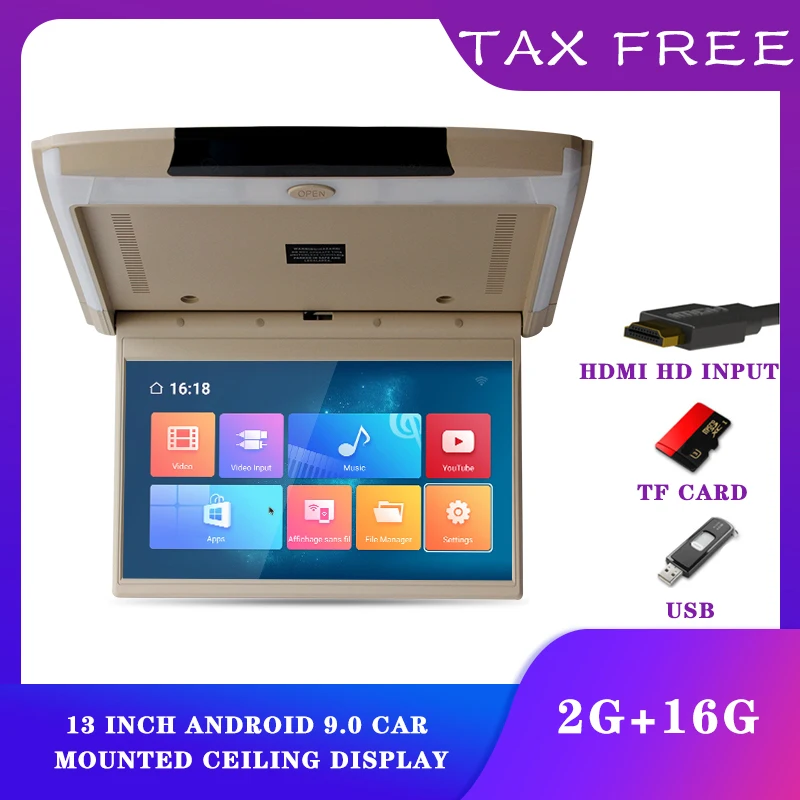 12 5 &quotFHD цифровой TFT моторизованный откидной android 2 Гб 16 8 ядер автомобильный