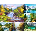 DIY 5D алмазные картины пейзаж водопада горный Набор для создания пейзажа Полный Сверла вышивка мозаичная картина с изображением Стразы домашний декор Продажа