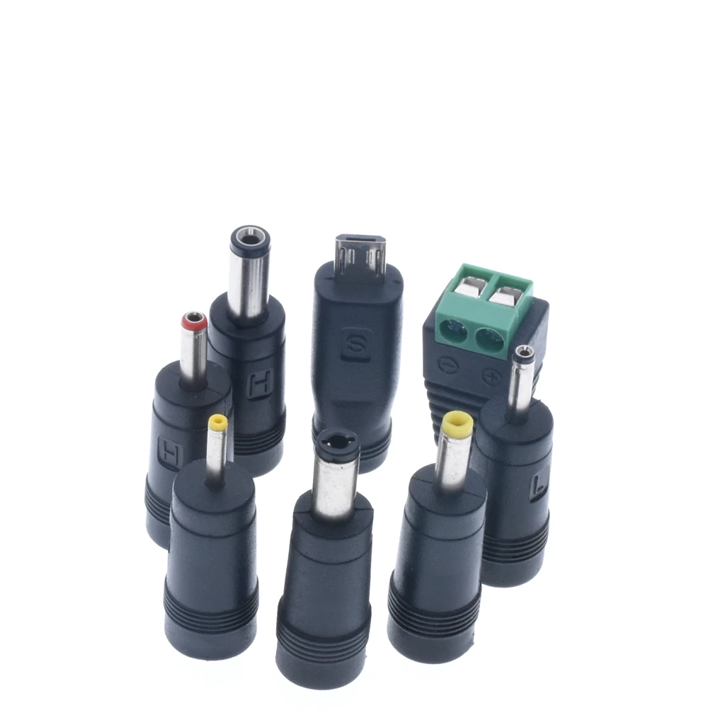 8 шт. Универсальный 5 5x2 1 мм Мульти Тип гнезда разъёма для DC Вилки AC Мощность