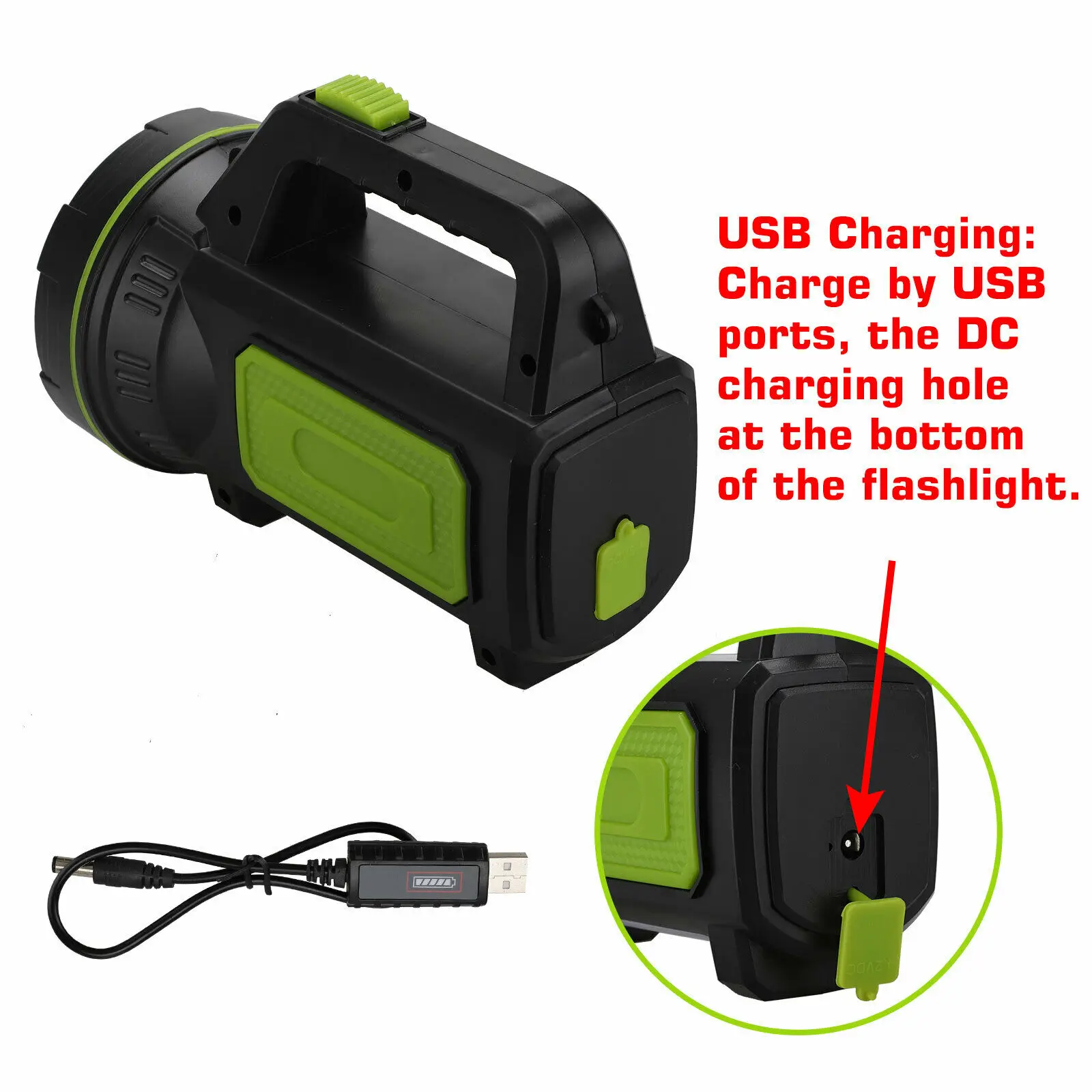 Супер яркий светодиодный вспышка светильник Портативный Точечный s поиск USB