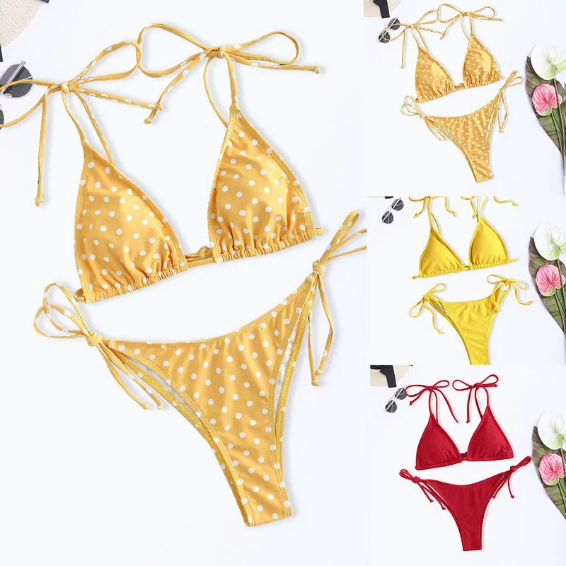 SFIT 2020 летний комплект бикини Леопардовый принт сшитый купальник Женский